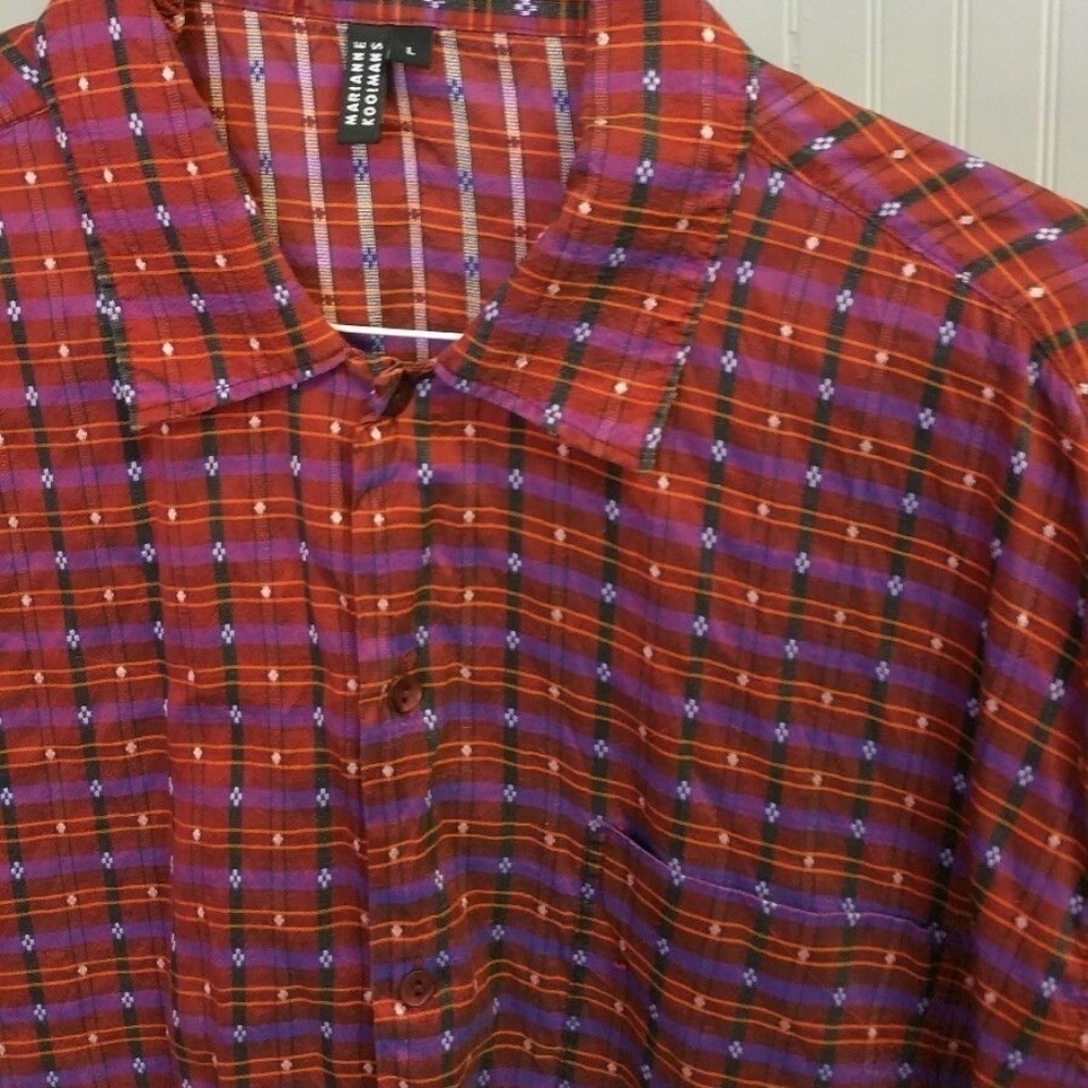 Marianne Kooimans Red Purple Orange Shirt - Picture 2 of 4